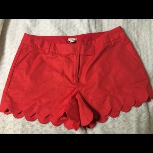 J Crew Scalloped shorts